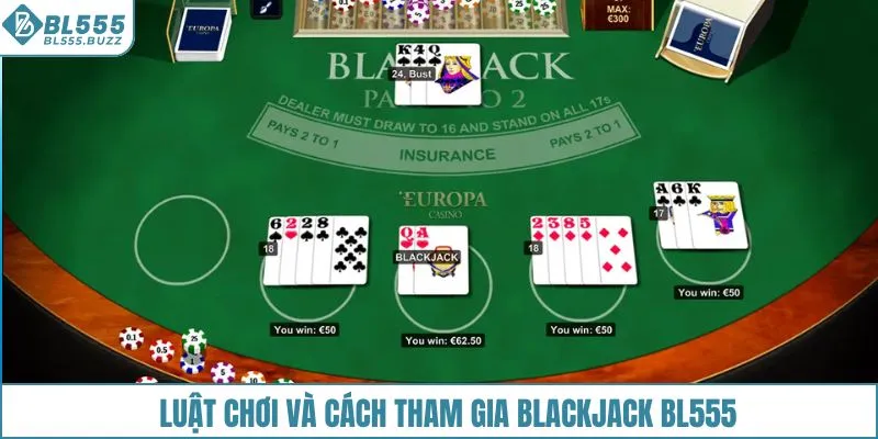Luật chơi và cách tham gia Blackjack BL555